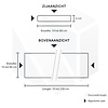 Blad marmercomposiet - Arduin look (donker) - Gepolijst - 2 cm dik - OP MAAT - Tablet (meubelblad / werkblad / bovenblad) - Marmer composiet - Donkergezoet blauwe steen optiek