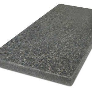 Blad impala graniet - Gezoet - 3 cm dik - OP MAAT