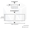 Dorpel binnendeur marmercomposiet - Wit - Gepolijst - 3 cm dik - OP MAAT - Binnendorpel / deurdorpel binnen / binnendeur vloerdorpel - witte marmer composiet