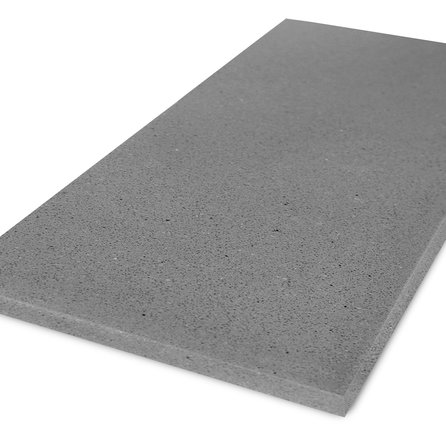 Blad marmercomposiet - grijs - gepolijst - 2 cm dik - OP MAAT - Tablet (meubelblad / werkblad / bovenblad) - Grijze marmer composiet