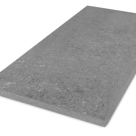 Blad kwartscomposiet - Betonlook grijs - gezoet (mat) - 2 cm dik - OP MAAT - Tablet (meubelblad / werkblad / bovenblad) - Quarts / quartz composiet - Grijze beton optiek