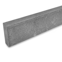 Plint kwartscomposiet - Beton look grijs - Gezoet - 2 cm dik - OP MAAT
