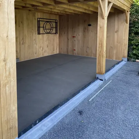 Buitendorpel afgeschuind blauwe steen - Licht gezoet arduin - 8 cm dik - OP MAAT - Waterkering / aflopende (lek)dorpel buitendeur - tuindeur - terrasdeur - voordeur - garagedeur - Belgisch hardsteen (blauw steen / blauwsteen)