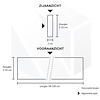 Plint marmercomposiet - Perlato look - Gepolijst- 2 cm dik - OP MAAT - Vloerplint / muurplint - Marmer composiet