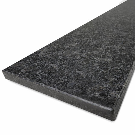 Vensterbank steel grey graniet - Gepolijst - 2 cm dik - OP MAAT - Venstertablet / raamtablet grijs graniet
