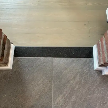 Sample - Marmercomposiet - Arduin look - Gepolijst - 10x5x2 cm  - materiaal proefstuk / monster