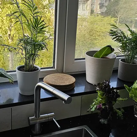 Sample - Marmercomposiet - Arduin look - Gepolijst - 10x5x2 cm  - materiaal proefstuk / monster