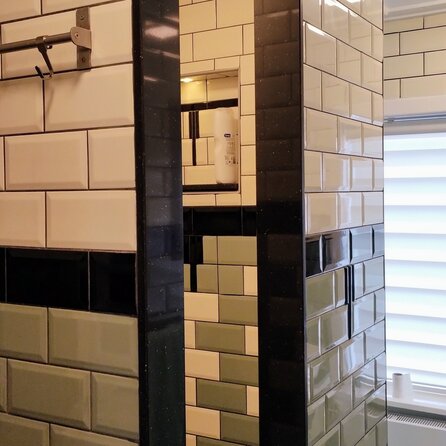 Sample - Marmercomposiet - Arduin look - Gepolijst - 10x5x2 cm  - materiaal proefstuk / monster