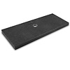 Wastafelblad nero assoluto graniet - Gevlamd - 3 cm dik - OP MAAT - Tablet / blad voor opzet wasbak / waskom van Absolute black - zwart graniet - Gebrand / Anticato
