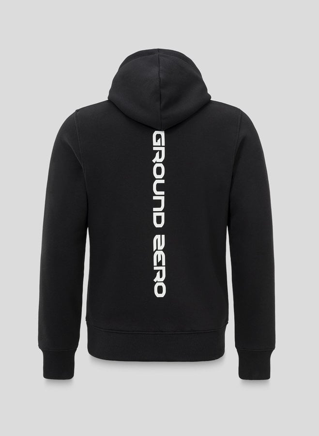 Ground Zero hoodie black/white
