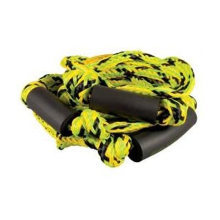 Straight LIne Green/Yellow  Knotted Surf Rope