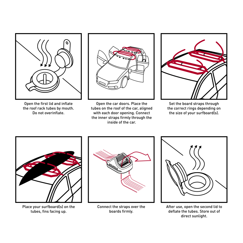 Mystic Mystic Inflatable Roofrack System Single