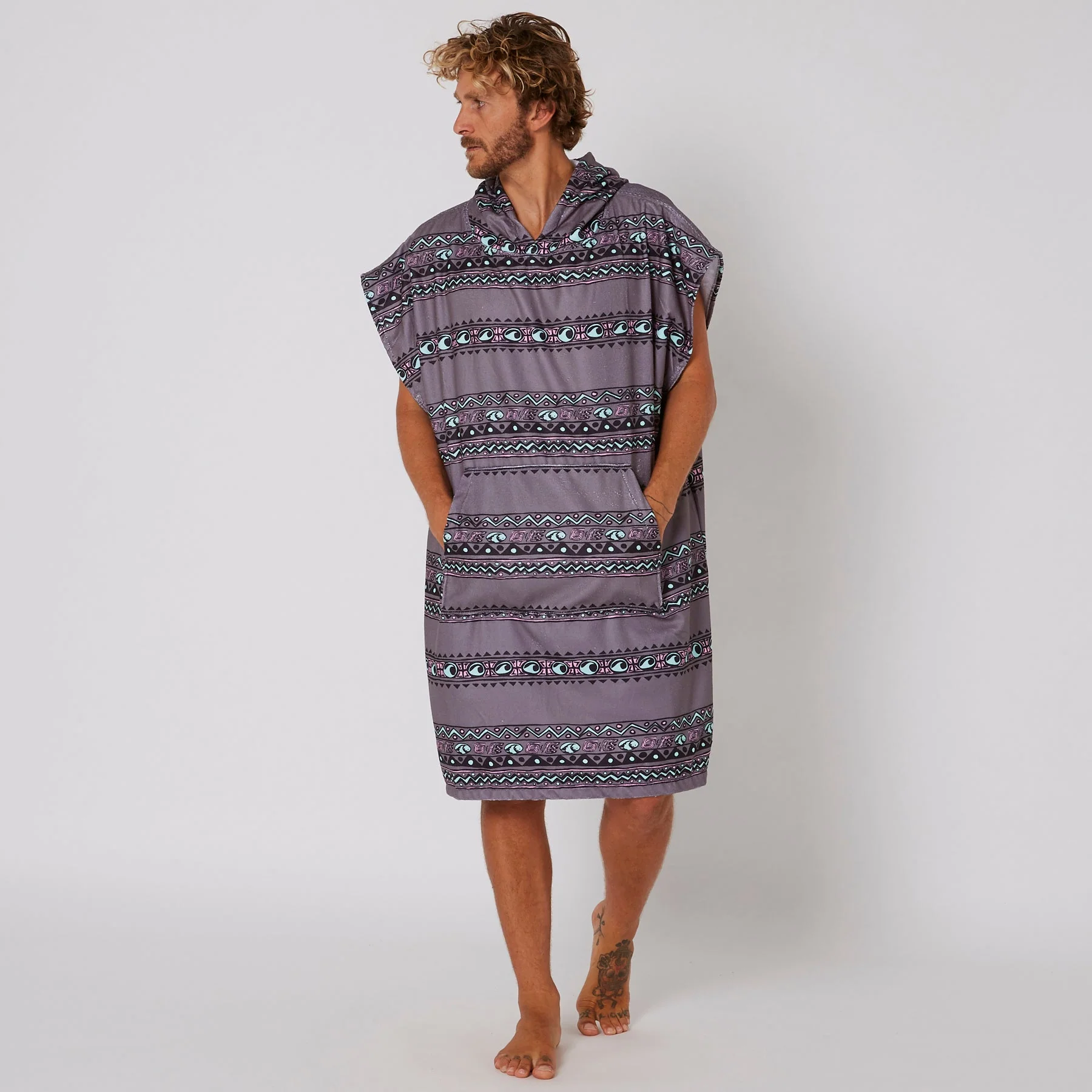 Ocean & Earth Ocean & Earth Mens Digital Hooded Poncho