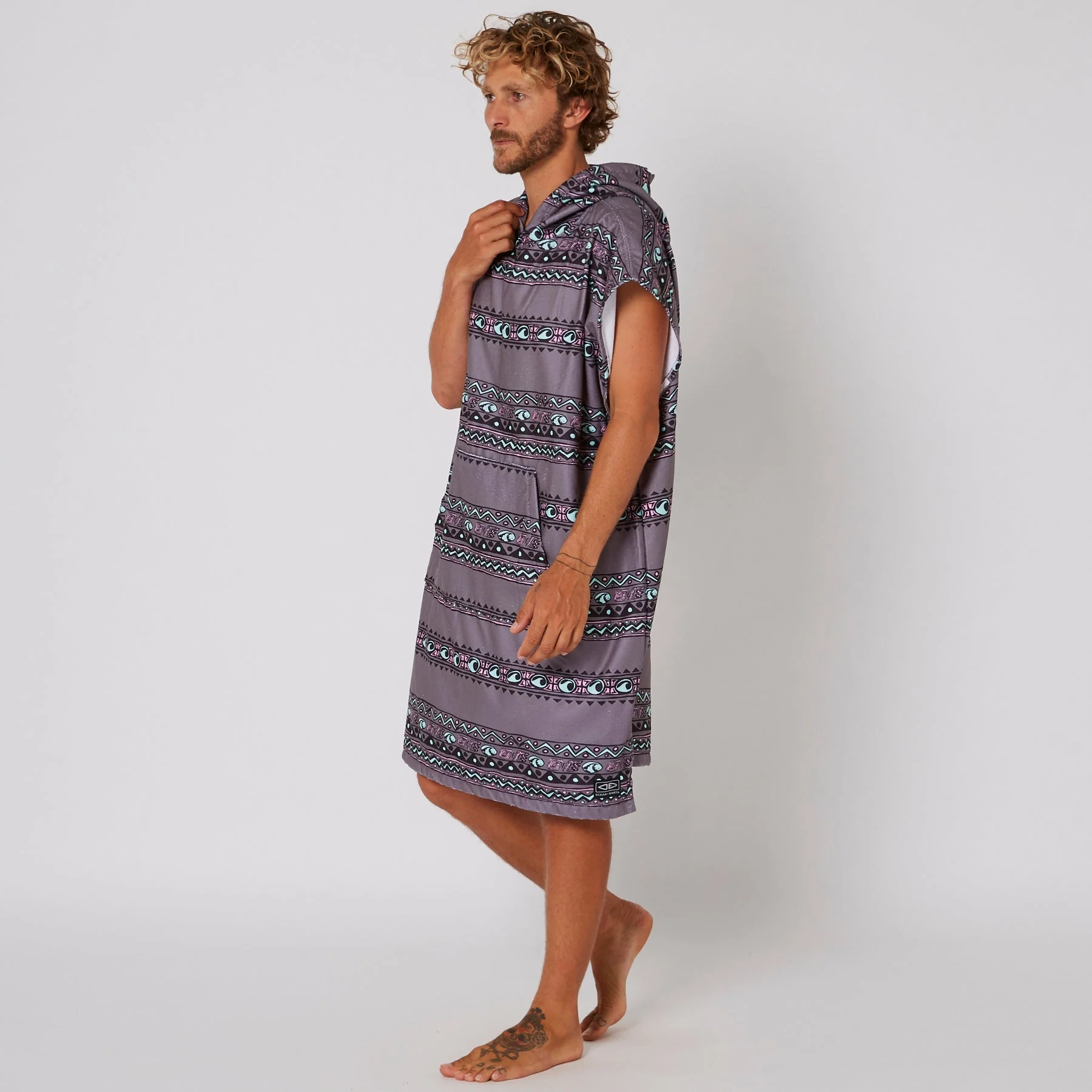 Ocean & Earth Ocean & Earth Mens Digital Hooded Poncho