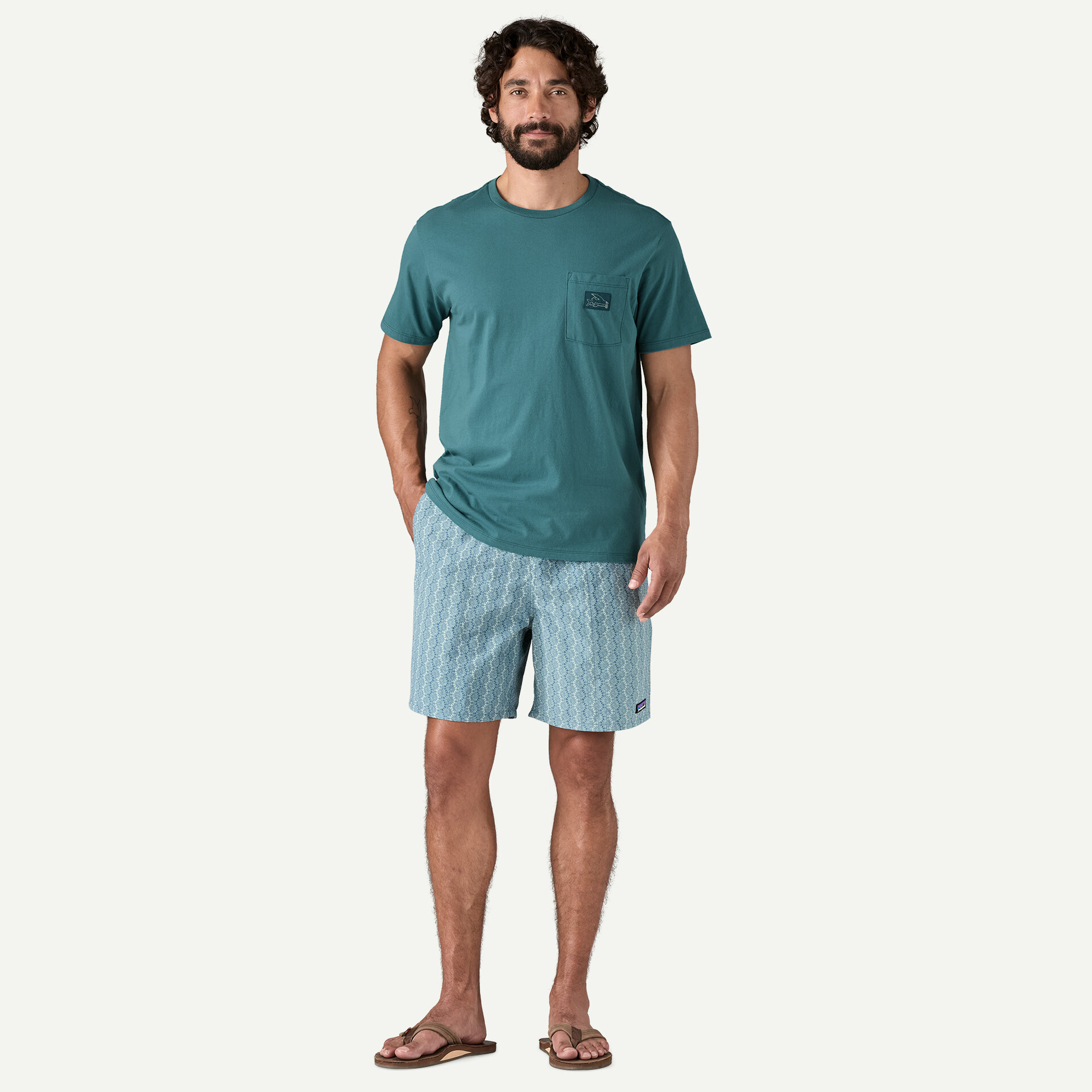 Patagonia Patagonia Flying Fish Tides Organic Pocket T-Shirt