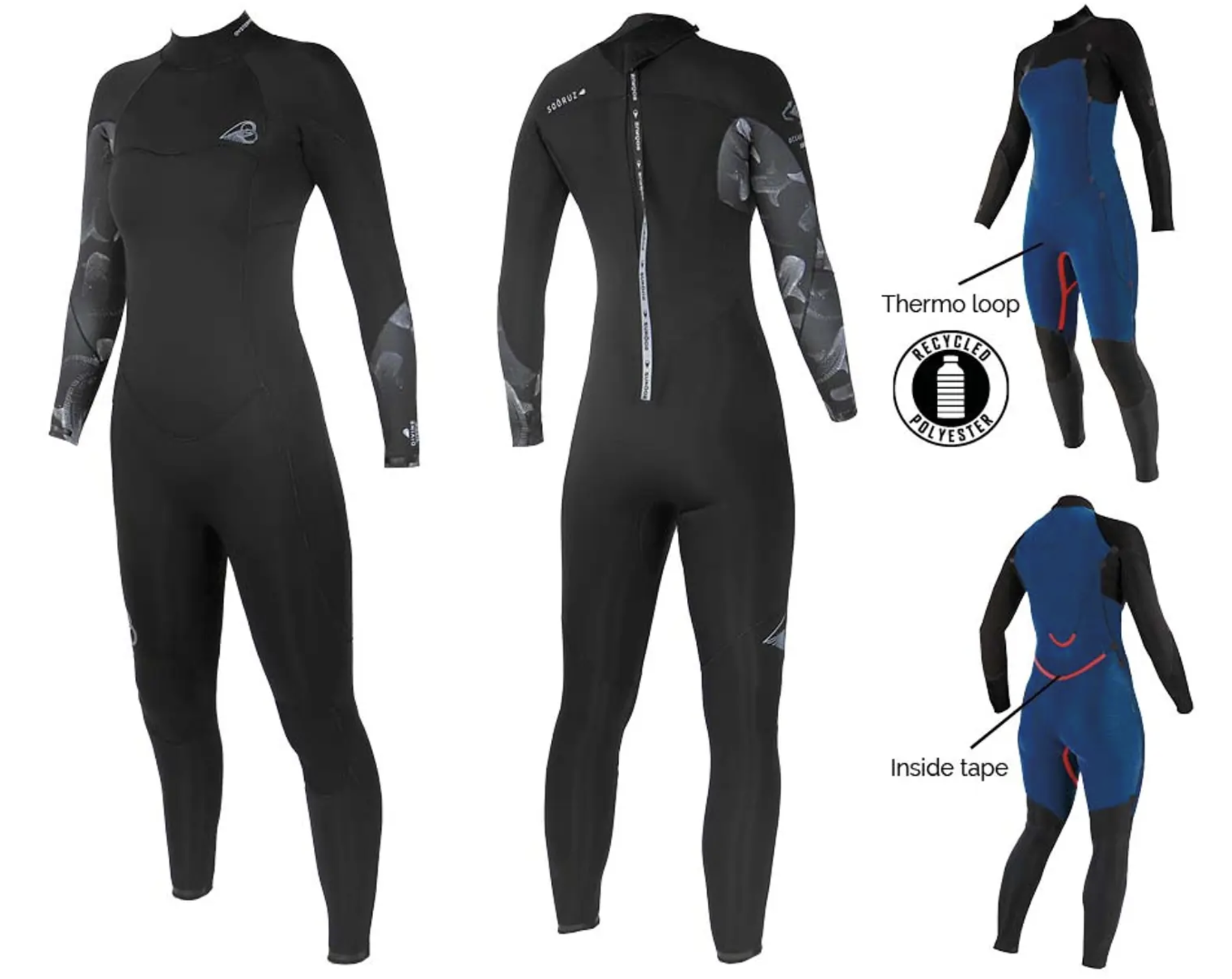 Sooruz Sooruz Fullsuit Women Divine  Back-zip 3/2