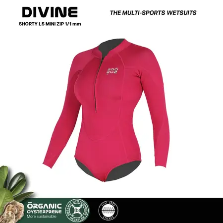 Sooruz Sooruz Shorty Women 1/1 LS mini zip DIVINE - pink