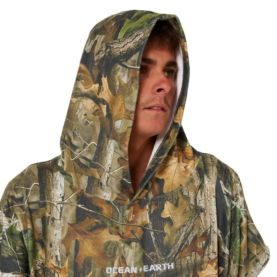 Ocean & Earth Ocean & Earth Mens Real Camo Hooded Poncho