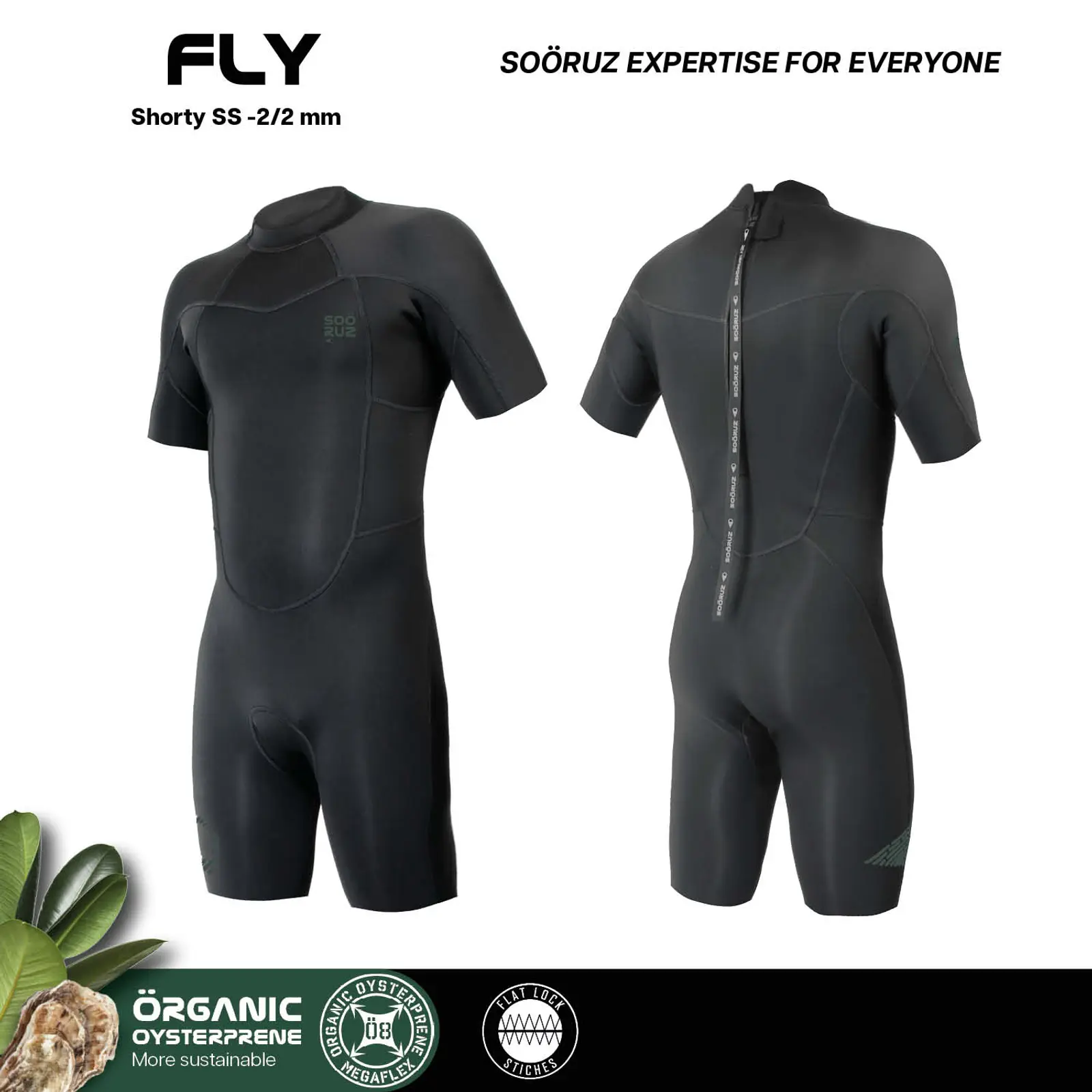 Sooruz Sooruz Shorty Men 2/2 Black-zip Fly
