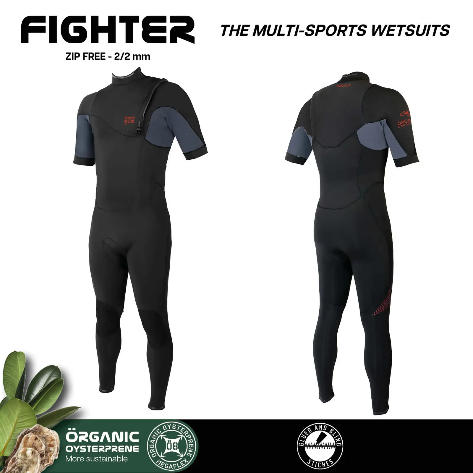 Sooruz Sooruz Springsuit Men Fighter Zip-free 2/2 Short-sleeve
