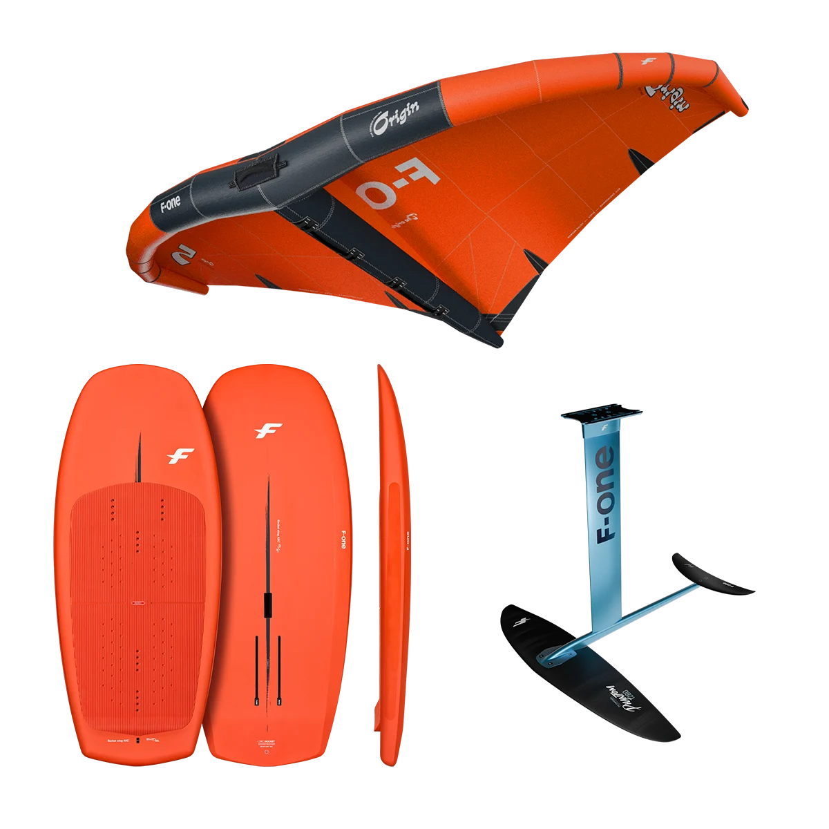 F-ONE Rocket Wing ASC 5'5 (90L) + GRAVITY FCT 2200 +  Origin V2 5.0