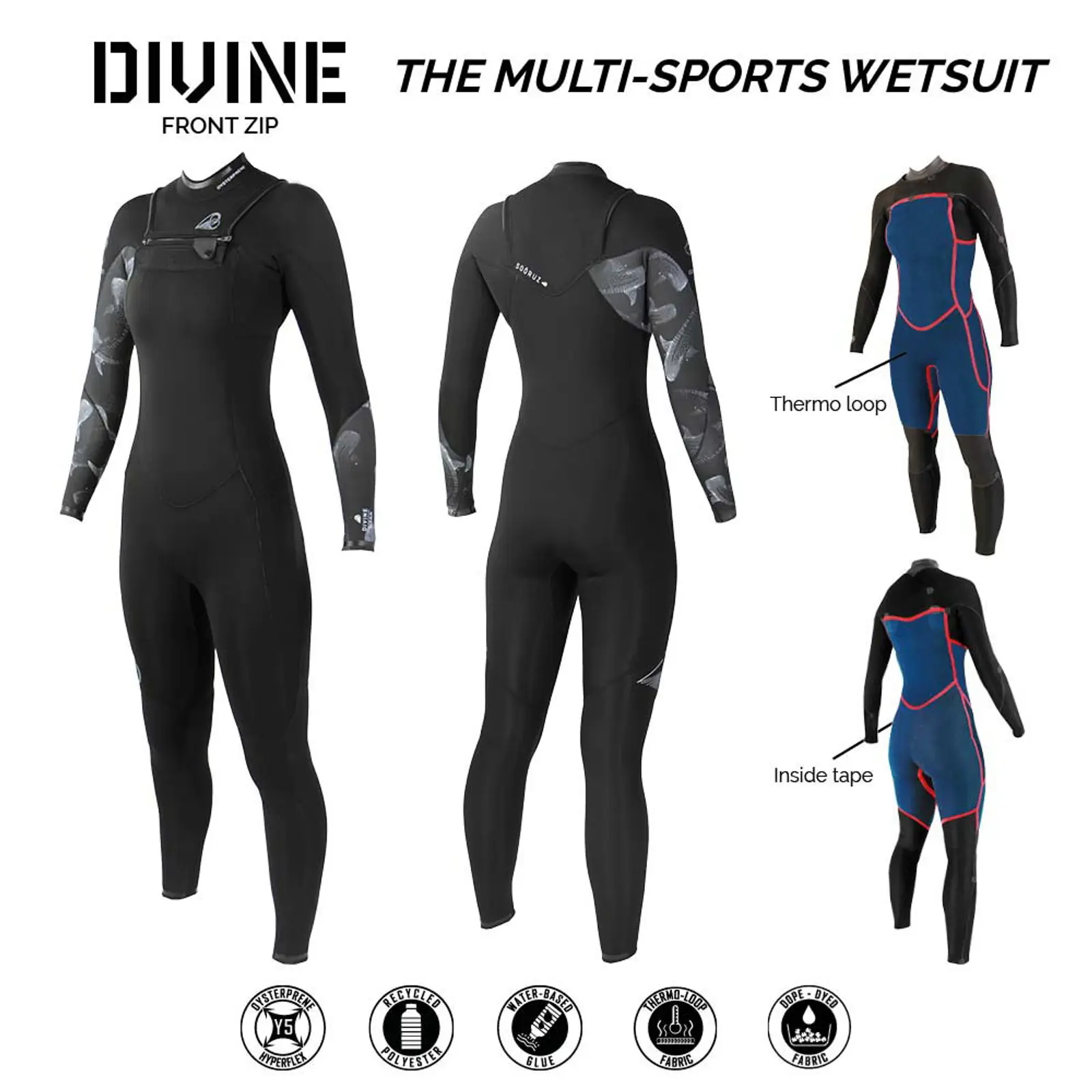 Sooruz Sooruz Fullsuit Women 5/4/3 Front-zip Divine