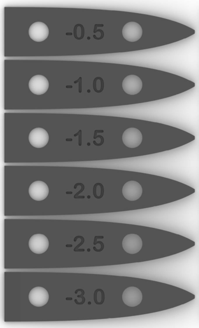 KT KT Back Wing Negative Shim Set