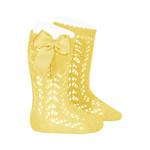 Condor Socks Open w/ Bow- Limoncello