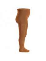 Condor Side Patterned Tights - Cinnamon