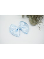 Petite Zara Satin Bow - Baby Blue