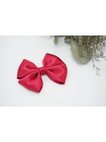 Petite Zara Satin Bow - Crimson