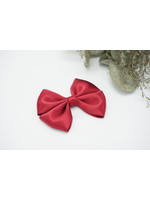 Petite Zara Copy of Satin Bow - Fuchsia