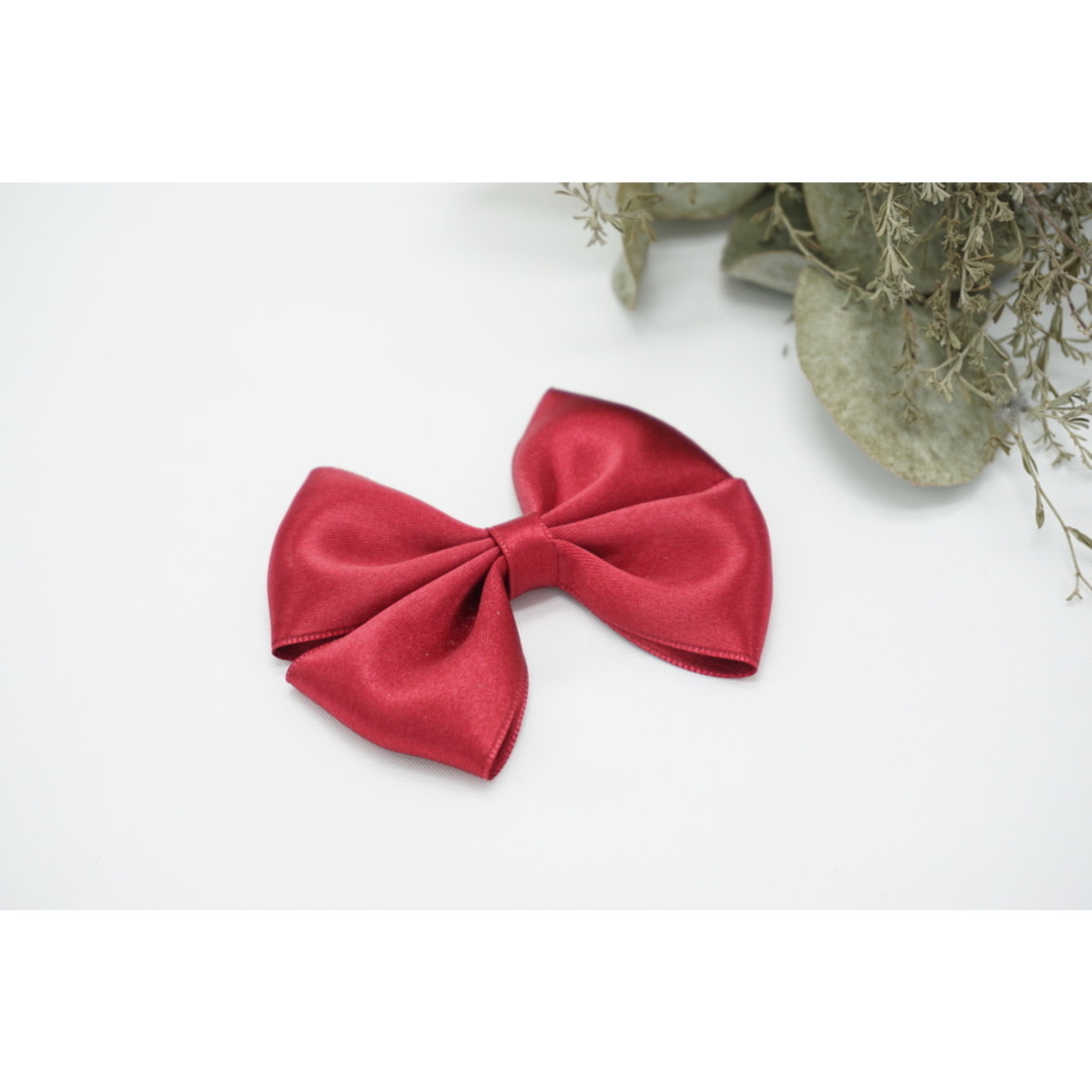 Petite Zara Copy of Satin Bow - Fuchsia