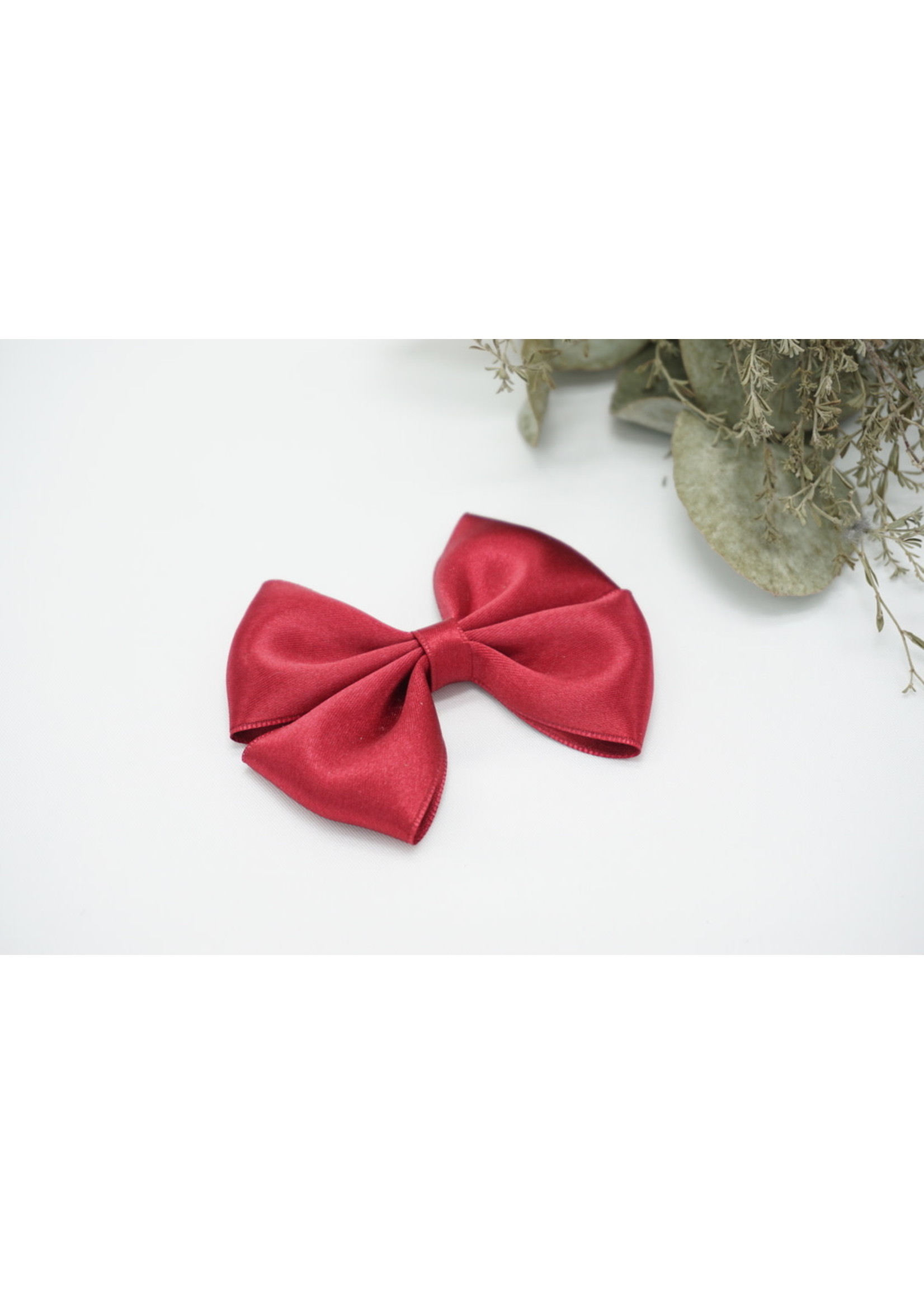 Petite Zara Copy of Satin Bow - Fuchsia