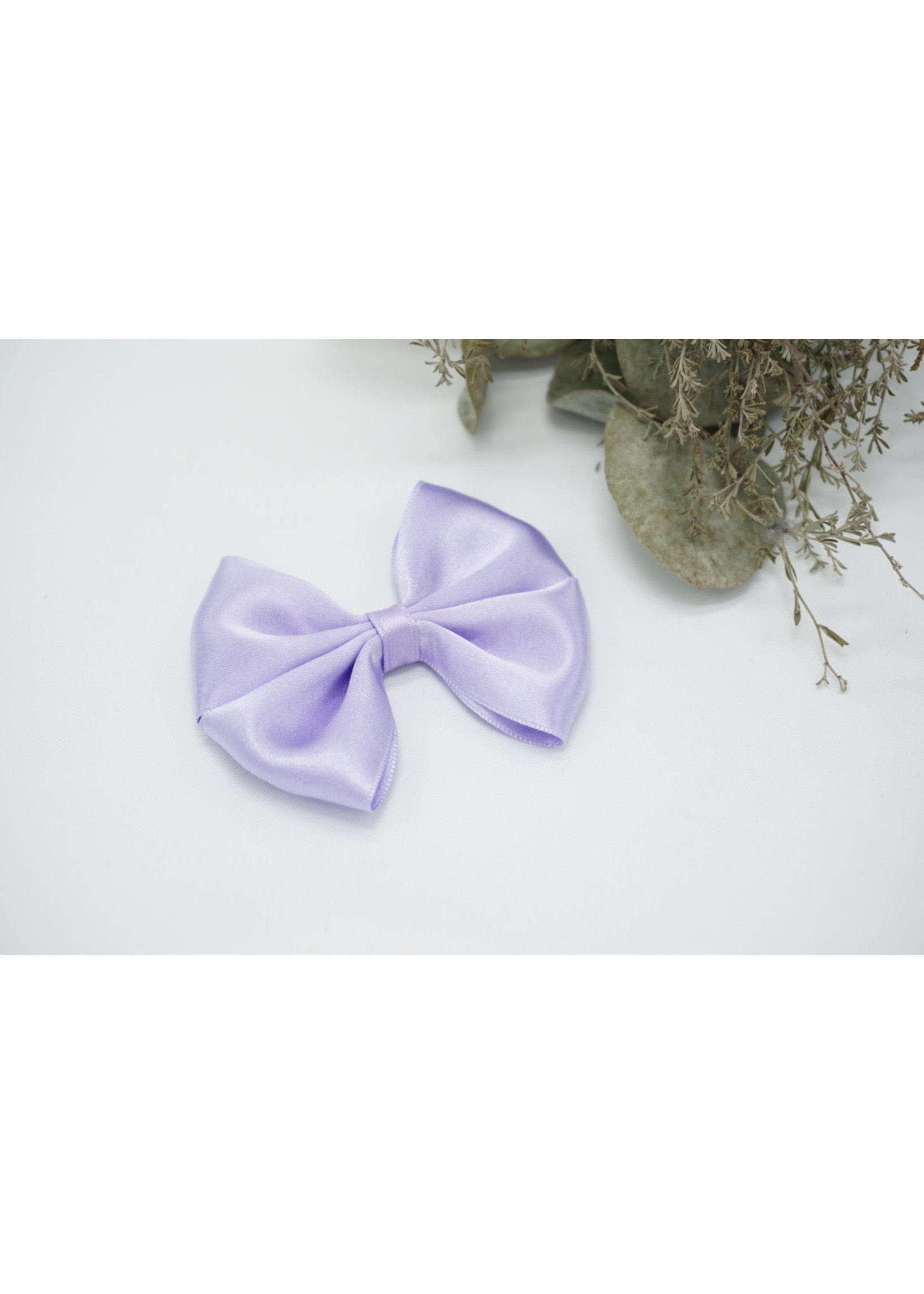 Petite Zara Satin Bow - Lilac