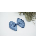 Petite Zara Copy of Satin Bow - Navy