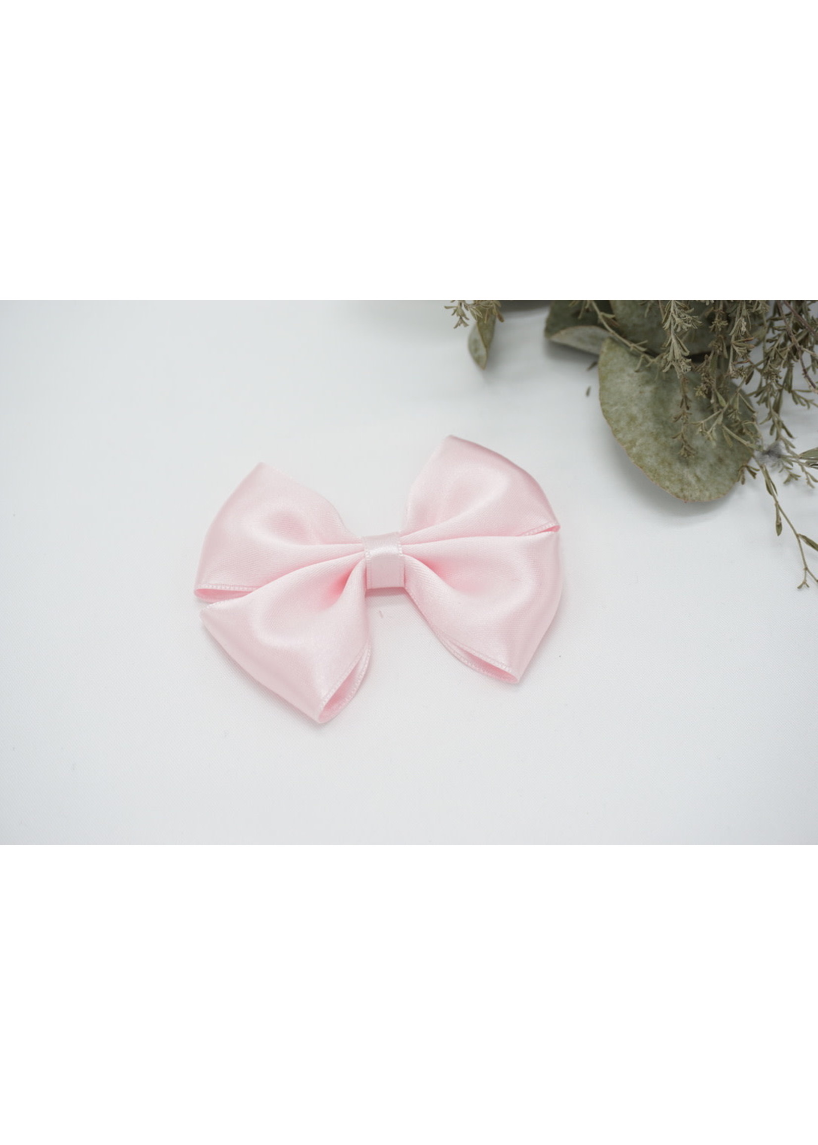 Petite Zara Satin Bow - Princess Pink 1