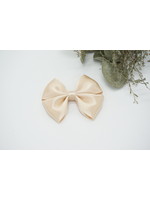 Petite Zara Copy of Satin Bow - Sand