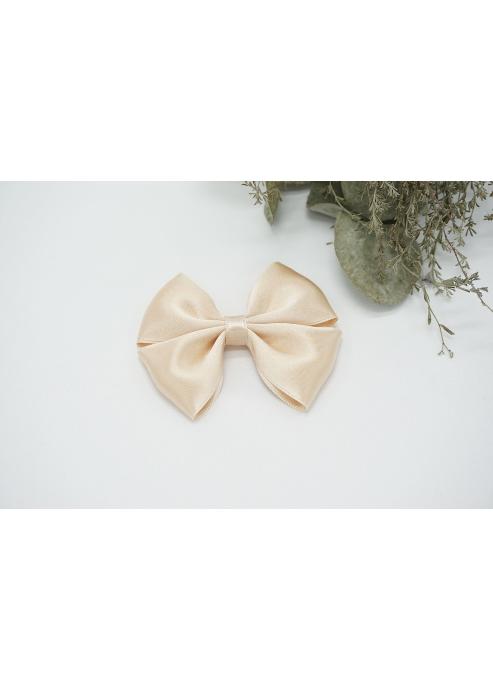 Petite Zara Satin Bow - Seashell