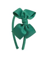 Siena Diadeem Butterfly Bow - Deep Green