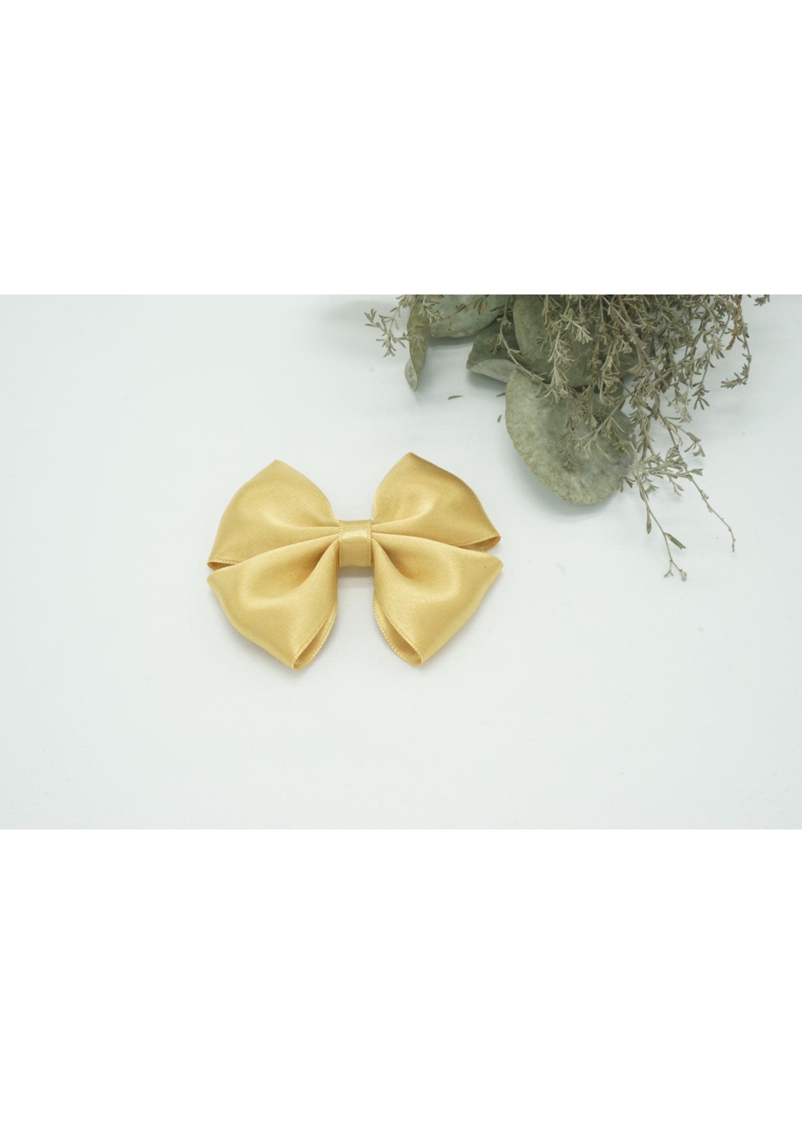 Petite Zara Satin Bow - Gold
