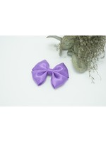 Petite Zara Satin Bow - Dark Violet