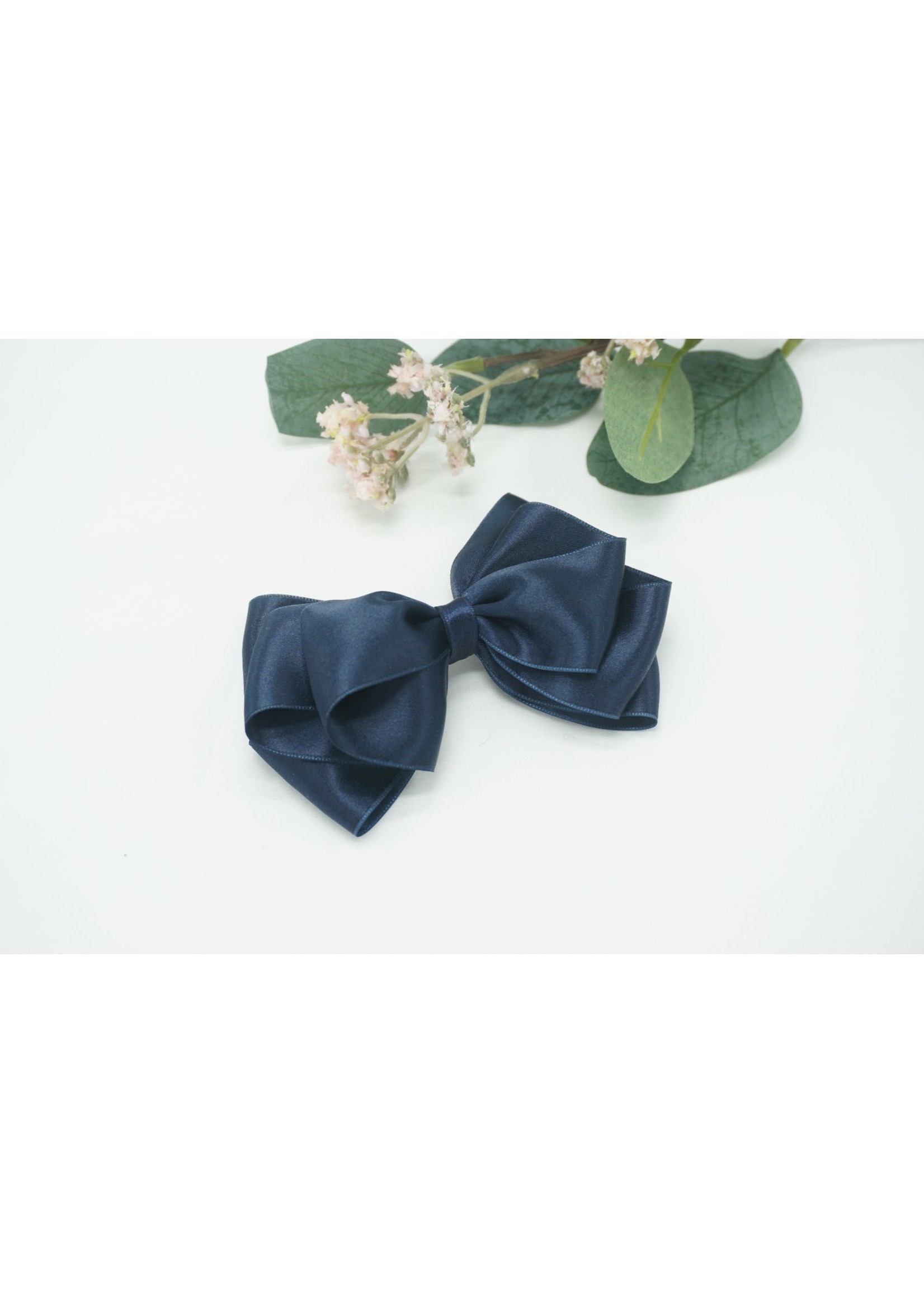 Petite Zara Butterfly Bow - Navy 12cm