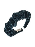 Headband Velvet  Scrunchie - Dark Turquoise