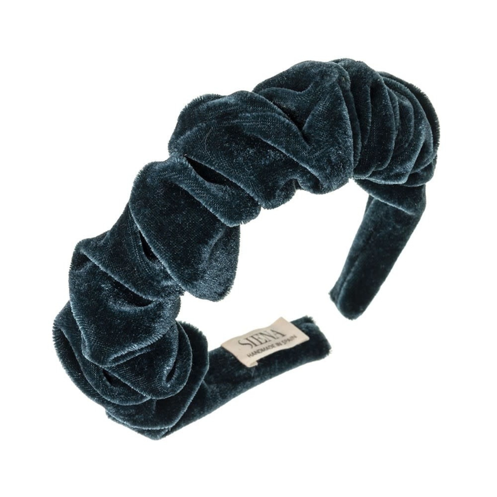 Headband Velvet  Scrunchie - Dark Turquoise