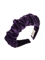 Headband Velvet  Scrunchie - Dark Purple