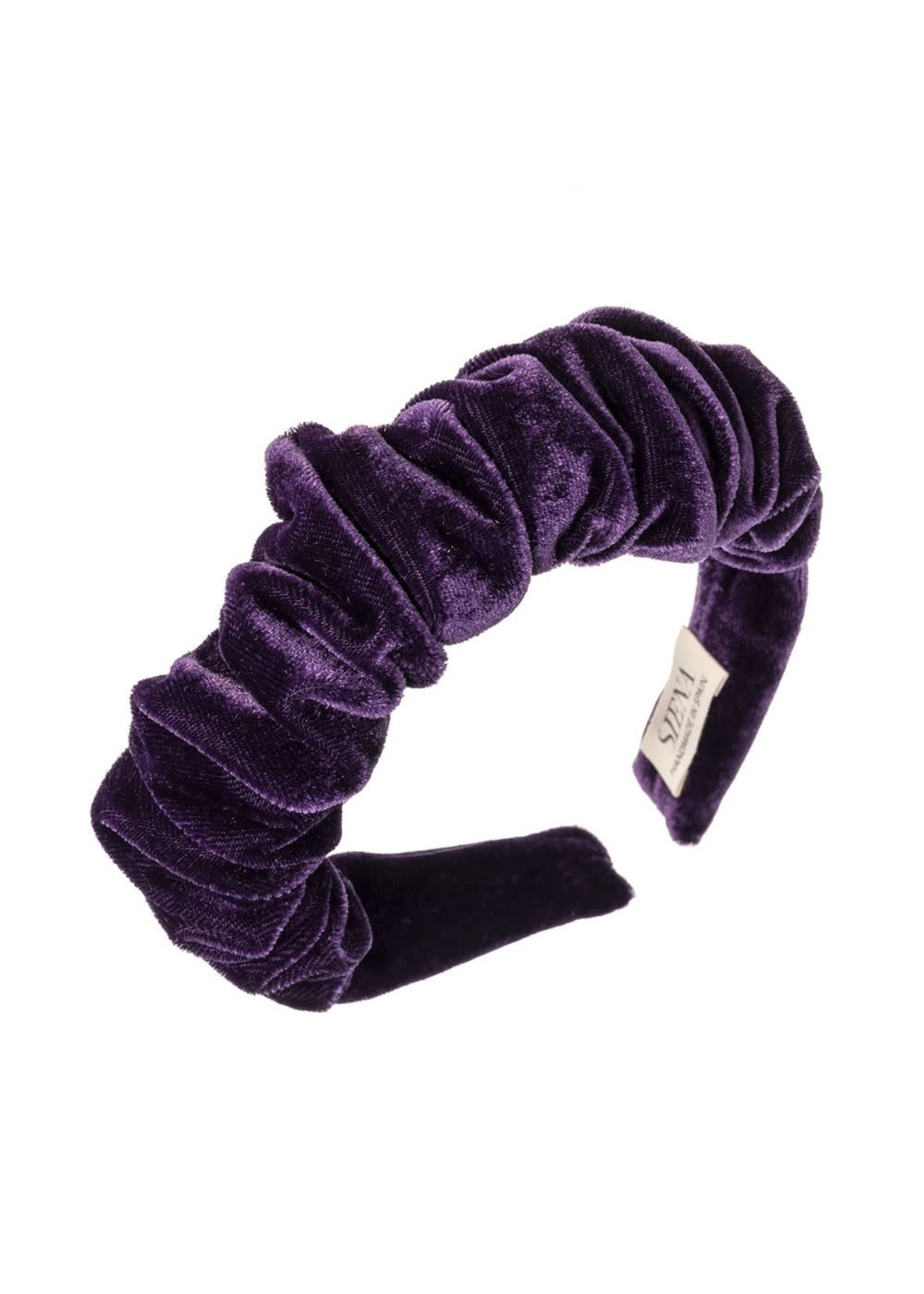 Headband Velvet  Scrunchie - Dark Purple