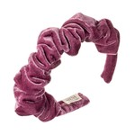 Headband Velvet Scrunchie - Purple Pink