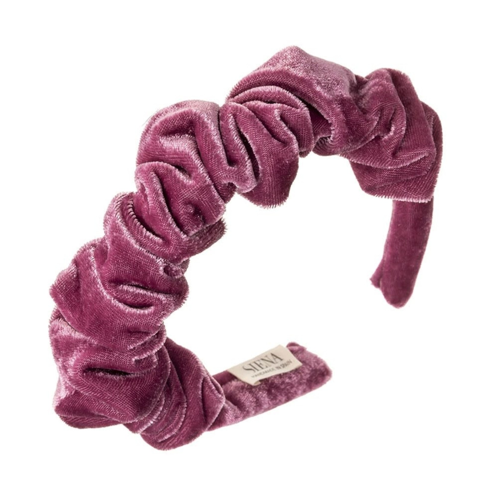 Headband Velvet Scrunchie - Purple Pink