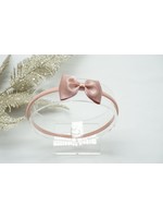 Newborn Hairbow Pink Metallic